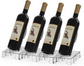 Acrylic Wine Rack Countertop, Expandable Modular Wine Bottle Display Stand, Clear Wine Holder for Home Bar Decor, Kitchen, Small Spaces, Dinner Parties & Gifts (4)