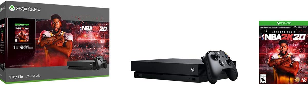 Xbox One X 1TB Console - NBA 2K20 Bundle (Renewed) (2017 Model)
