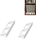 Record Spacer Compatible with IKEA Kallax Shelf, Vinyl Record Divider for Keeping LP Albums Upright, Prevents Leaning and Scratches, Easy Insert Record Shelf Organizer Support 2 Pack