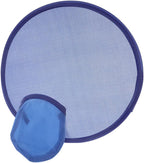 Folding round Hand Fan Portable Collapsible Handheld Fan Navy Blue 25cm for Weddings Summer Party Favor
