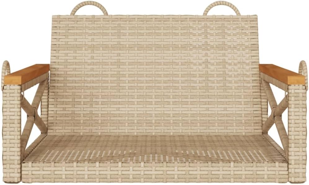 Patio Swing Bench Beige,Modern Outdoor Swing Chair with Style – for Gardens and Patios Patio Furniture