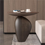 Fiberglass Side Table, Modern Small Coffee Table, Minimalist Accent Tables for Living Room, Bedroom, Small Spaces