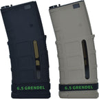 12 Pack Miaozhun 6.5 Grendel Magazine Marking Bands 6.5 Grendel Magazine Caliber Identification(Black-Green)