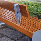 Patio Benches for Outdoors Park Chair Outdoor backrest Bench Leisure Double Square Community Open-air Public seat Garden Benches for Outdoors