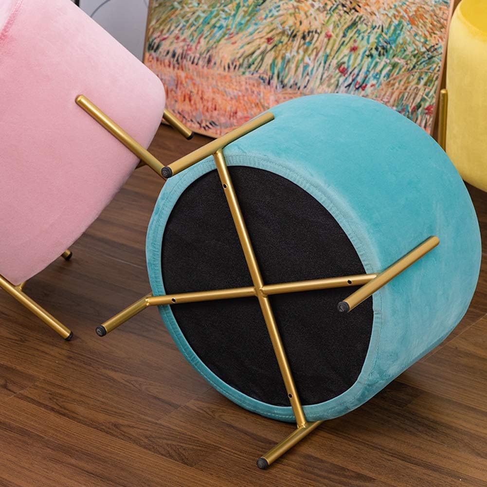 Modern Foot Stool for Home Bedroom Living Room and Office Lightweight and Multifunctional Round Stool for Children and Adults