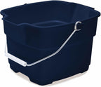 Rubbermaid Roughneck Square Bucket, 15-Quart, Blue, Comfortable/Durable Pour Handle, Sturdy Pail Bucket for Household Cleaning/Mopping