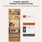 Kitchen Cabinet, Sliding Racks with Door, Sideboard Buffet, Versatile Cupboard for Dining Room, for Kitchen Living Room SND Dining Room White(50cm/19.6in)