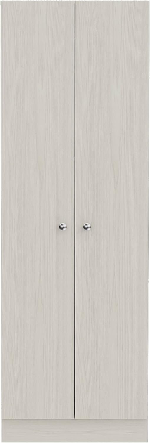 Multistorage Pantry Cabinet, 5 Shelves, Double Door & Beige Finish for Kitchen & Home Organization