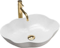 Rea Pearl Bathroom Sink Made of Ceramic Pearl-white-REA-U0265, White