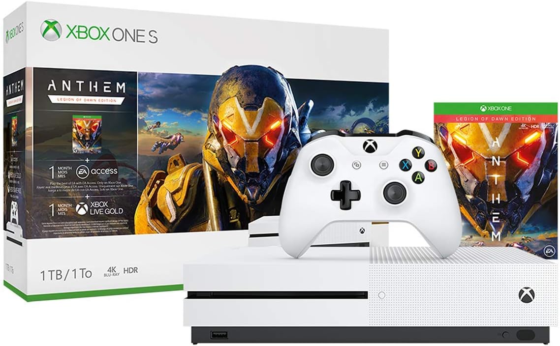 Xbox One S 1TB Console - Anthem Bundle (Renewed)