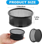 2 Pack Mesh Paper Clip Holder,Paperclip Holders for Desk Binder Wire Mesh Bowls,Paper Clips Holder for Desk,Paper Clip Dispenser,Paper Clip Organizer Office ﻿