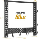 ONETIGRIS Gun Rack Wall Mount,Indoor Gun Rack for Wall with Shelf Horizontal and 1 Removable Gun Accessories Tray
