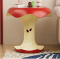 Cute Apple-Shaped Accent Table, Resin Fruit-Shape Side Tables, Creative Small End Table Living Room, Sofa, or Reading Corner