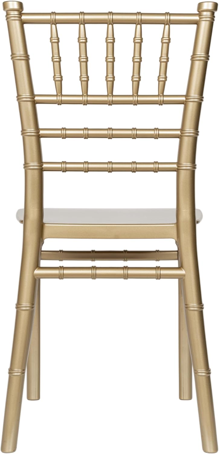 Flash Furniture Hercules Series Children's Resin Event Chair, Commercial/Residential All Occasion Chair, 330 lb. Static Weight Capacity, Gold