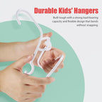 60 Pack Plastic Baby Hangers - Kids Clothes Hanger for Closet, 11.4 Inch White Toddler Infant Hanger for Nursery Boys and Girls Hangers Kids Size, Non-Slip, Non-Distorting from Stretching