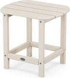 Polywood Adirondack Chair & 18" Side Table Bundle, Sand