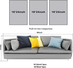 3 Pieces We Love You To The Moon And Back Poster Prints Wall Art Canvas Painting Framed Artwork for Living Room Above Crib Nursery Decoration with Inner Frame