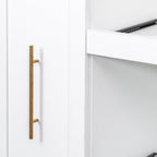 Ball & Cast 71″Tall Freestanding Kitchen Pantry Cabinet with 2 Pull-Out Shelves,Versatile Farmhouse Pantry Storage Cabinet w/Pull-Out Storage Shelf and 4 Doors,for Kitchen and Dining Room,White