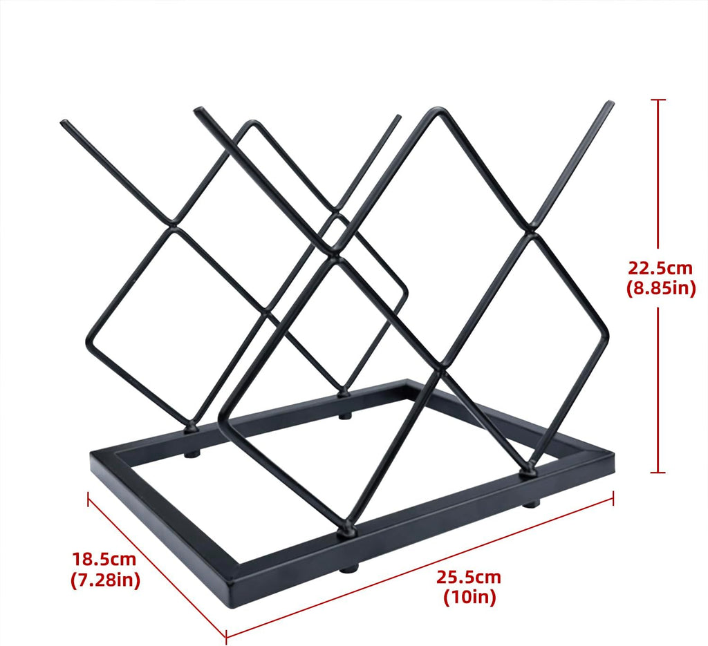 MCSAPIL Small Wine Racks Countertop(5 Bottle Capacity),Metal Wine Bottle Holder Modern Black for Home Kitchen Bar,Tabletop Wine Rack for Cabinet, Pantry, Wine Bottle Storage