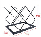 MCSAPIL Small Wine Racks Countertop(5 Bottle Capacity),Metal Wine Bottle Holder Modern Black for Home Kitchen Bar,Tabletop Wine Rack for Cabinet, Pantry, Wine Bottle Storage