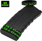 Ideagle 5.56 Magazine Marking Bands, 10 Pack 556 NATO Mag Bands 5.56×45mm