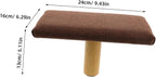 Toddmomy Wooden Bench with Stable Support and Cotton Cloth Cushion, Ergonomic Chair for Improved Body Alignment, Stylish Addition for Home Decor or Office Use