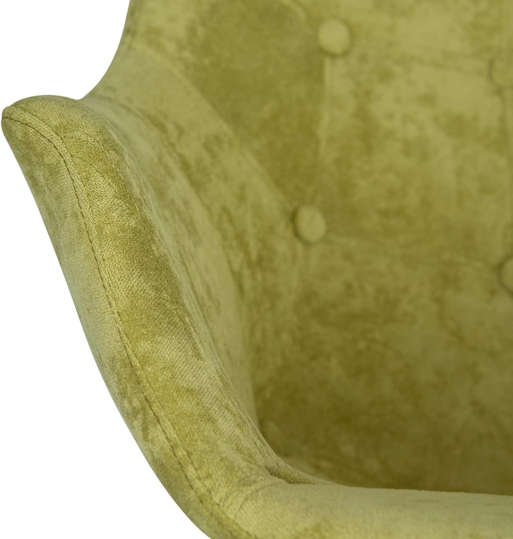 HomeStock Rocking Chair for Kids - Velvet Kids Chair with Eiffel Base - Nursery Rocker - Comfortable Child Rocking Chair