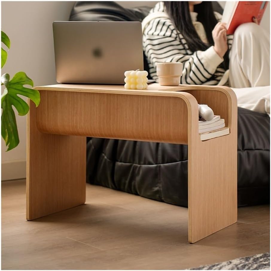 Side Table Sofa Coffee Living Room Corner Bedroom Nightstand Storage Small Side Table(Brown)