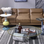 Fashionable and Creative Side Table, Mini Leisure Drink Table, Round Accent Table, Suitable for Living Rooms, Bedrooms and Balconies
