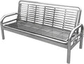 Patio Benches for Outdoors Multifunctional Stainless Steel Sofa Bed Household Folding Dual-Purpose Wrought Iron Leisure Seat Garden Benches for Outdoors