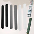 6 Pieces Wrapping Paper Holder Paper Roll Holder Silicone Covered Metal Strips Poster Slap Bands Gift Wrapping Paper Clamps for Home Storage Organization(Black,Gray,White)