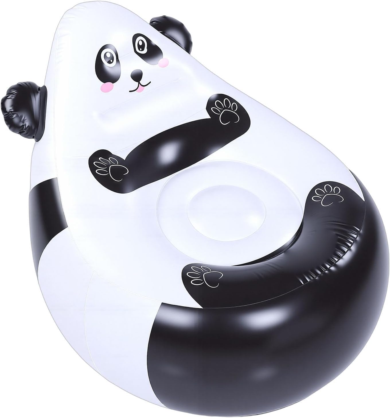 Zopsc Cute Panda Animal Shaped Inflatable Chair, Lightweight Portable Seat for Outdoor, Indoor Use