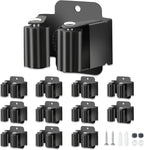 12 PCS Broom Holder Wall Mount, Upgraded Heavy Duty Mop and Broom Holder Wall Mount, Stainless Steel Broom Hanger Mop Holder Rack for Kitchen Laundry Garden Tool Organizer
