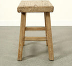 Artissance Approx. 22-26" Wide 14-16" Deep Vintage Accent Table with Unique Top Weathered Natural