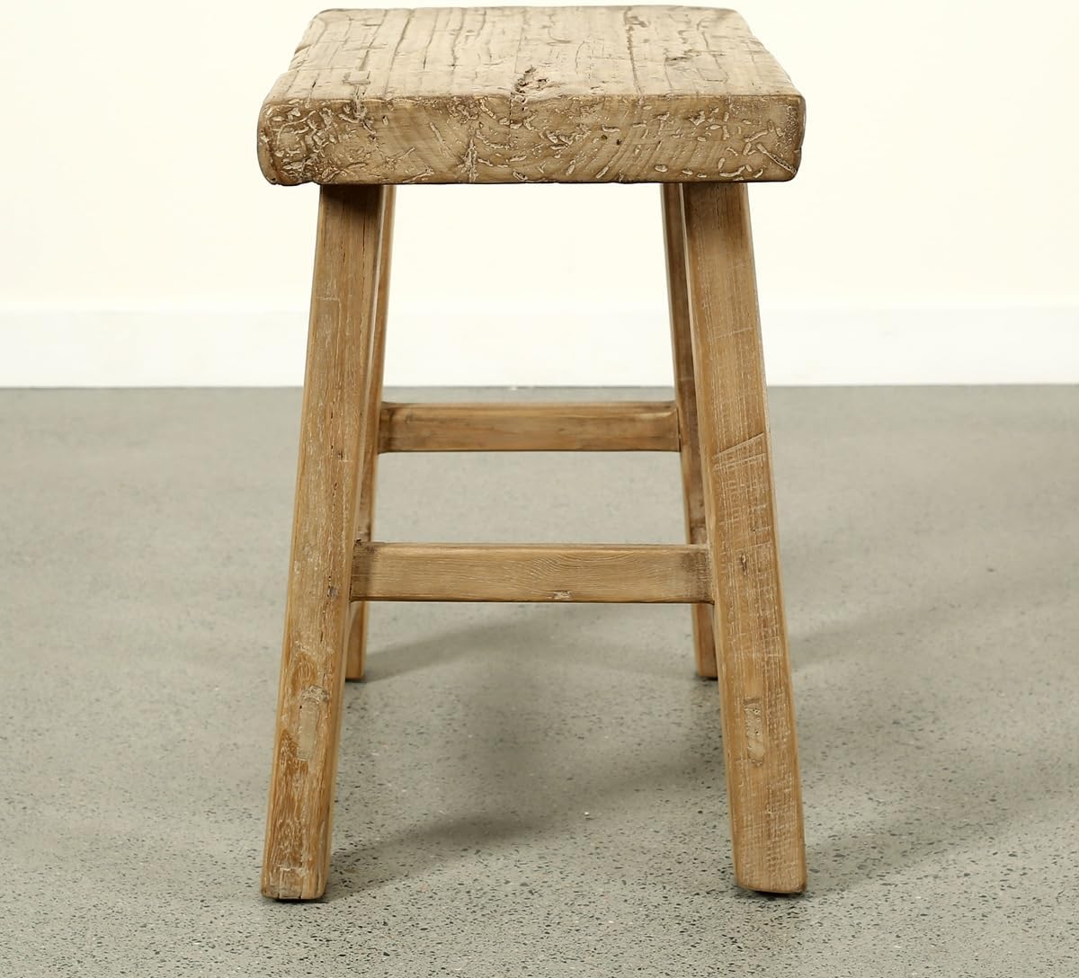 Artissance Approx. 22-26" Wide 14-16" Deep Vintage Accent Table with Unique Top Weathered Natural