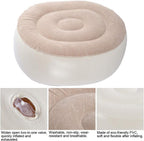 Inflatable Foot Stool PVC Air Inflatable Stool Ottoman Chair for Dorm or Outdoor Camping or Sports