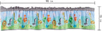 1 PCs Animal Themed Nursery Decorative Window Valance Noah's Ark Baby Girl Baby Boy Animal Thematic Window Curtain