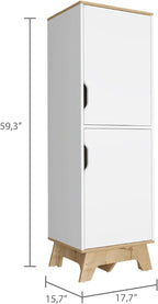 Single Kitchen Pantry,Four Storage Shelves,Double Doors Cabinets,Cupboard,Storage Cabinet,Buffets & Sideboards,for Dining Room