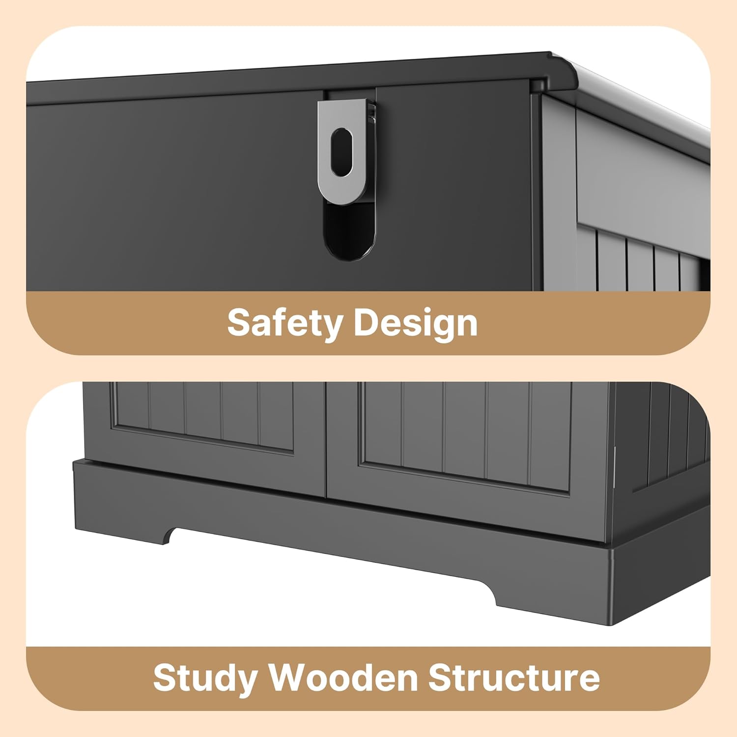Gizoon 71" Tall Kitchen Pantry Cabinet with Doors and Adjustable Shelves, 5-Tier Multipurpose Pantry Storage Cabinet with Drawer Freestanding Organizer for Small Kitchen Bathroom Laundry Room, Black