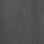 Sideboard Buffet Cabinet, Dark Grey Solid Pine Wood Credenza with 3 Drawers and 3 Doors, Wooden Storage Cupboard for Dining Room, Entryway, 44.5 Inches Long