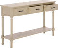 SAFAVIEH Home Collection - Peyton Sand Console Table with 3 Drawers and 1 Shelf, Farmhouse Accent Entryway Table (CNS5705F)