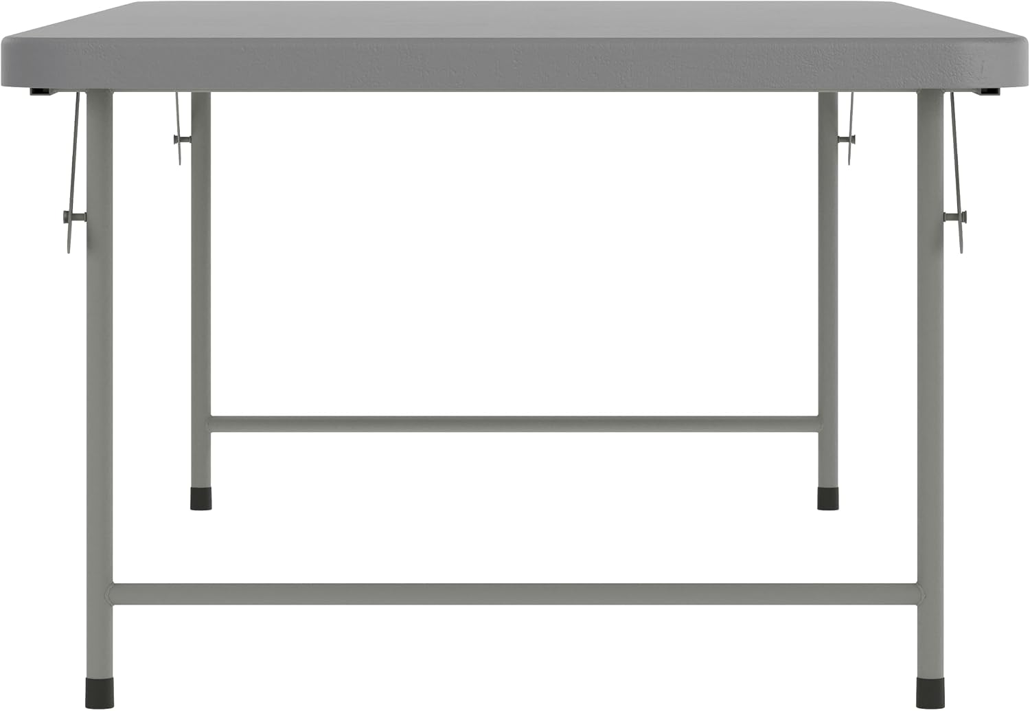 Flash Furniture Paige 4.93' Classroom Activity Table for School and Home, Heavy-Duty Rectangular Plastic Activity Table for Kids, Granite Gray