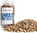 Gold Nuggets Crushed Glass Broken Glass Pieces Rocks Stones for Resin Arts,Crafts,Vase Fillers,Christmas Candle Holder Decorations,15 OZ