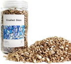 Gold Nuggets Crushed Glass Broken Glass Pieces Rocks Stones for Resin Arts,Crafts,Vase Fillers,Christmas Candle Holder Decorations,15 OZ