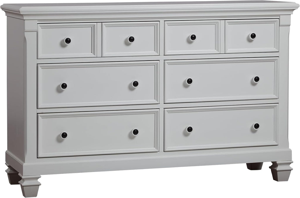 6 Drawer Dresser Pure White