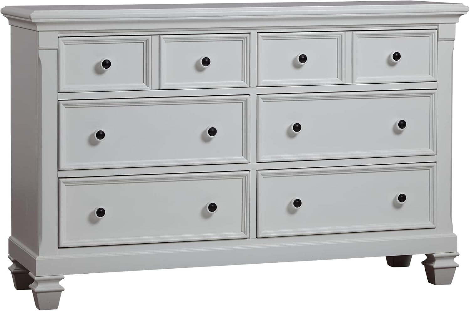 6 Drawer Dresser Pure White