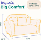 Keet Roundy Children’s Sofa – Durable Wooden Frame, Soft Microsuede Upholstery, Ergonomic & Padded Seat, Comfortable Toddler Couch for Ages 2–5, Ideal for Bedrooms, Playrooms & Daycares.