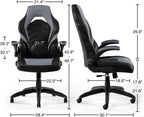 STAPLES Emerge Vortex Gaming Chair, Ergonomic, Adjustable Height, Swivel, Black, 2-Pack