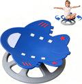 BABAMU Swivel Sensory Spinning Chair,Sensory Activity Toy for Kids,Carousel Spin Sensory Chair Metal Base Non-Slip Rocking Chair Wobble Stool (Deep Blue)