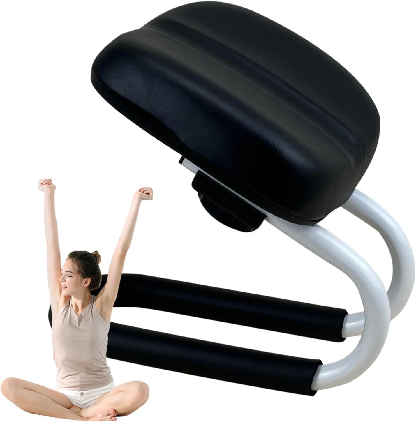 Meditation Stool with Sponge Cushion, Prayer Bench, Adjustable Height Knees for Praying, Kneeler Bench, Yoga Stool Kneelers for Praying with Sponge Cushion, Hip Support Meditation Accessories